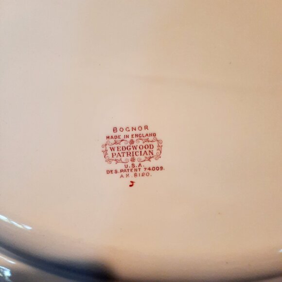 Large Antique Wedgwood Patrician "Bognor" Platter, 16" x 12 1/2" - Picture 5 of 8